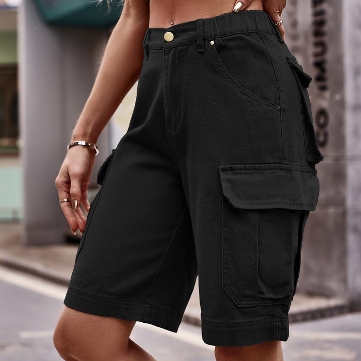 Damen Cargo-Shorts mit elastischem Bund und praktischen Taschen Drune