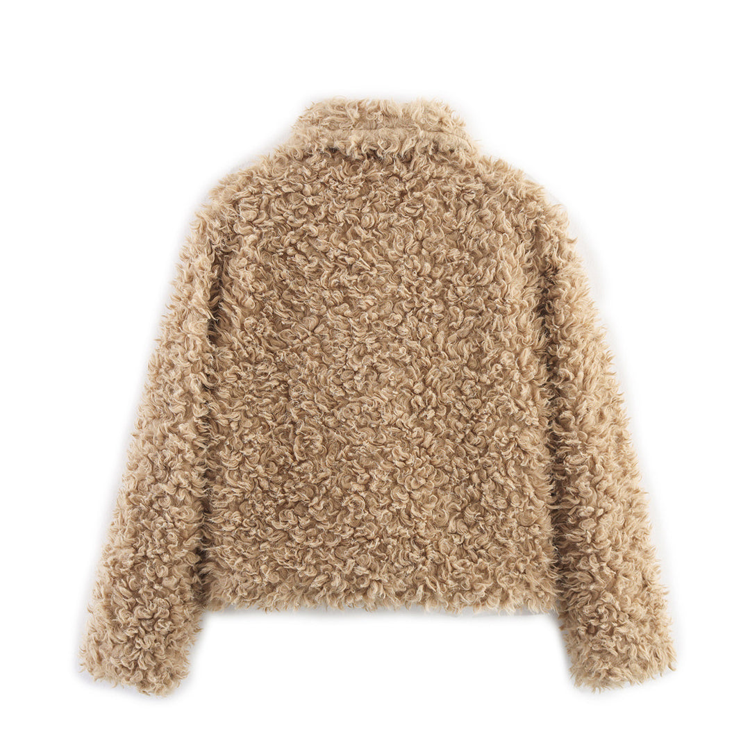 Damen kuschelige Teddyjacke Drune