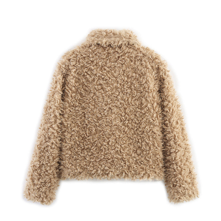 Drune | Damen Weiche Teddy-Jacke Gemütlicher Stil