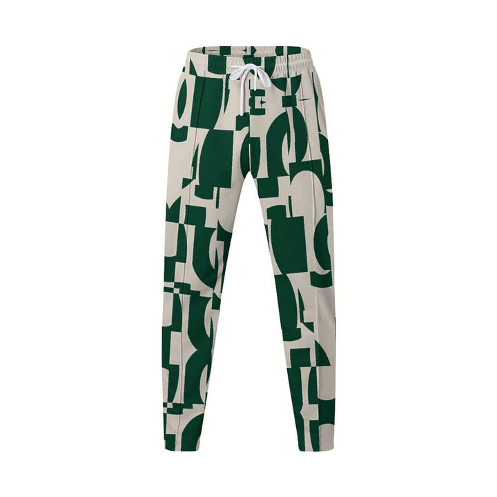 Damen lässige Chino-Hose mit modernen geometrischen Mustern Drune