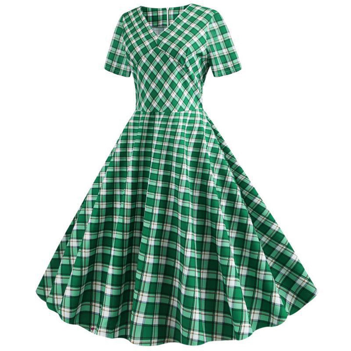 Damen Swingkleid im karierten Design Drune