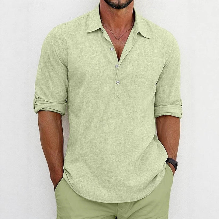 Herren Poloshirt mit modernen Knöpfen und lässigem Schnitt Drune