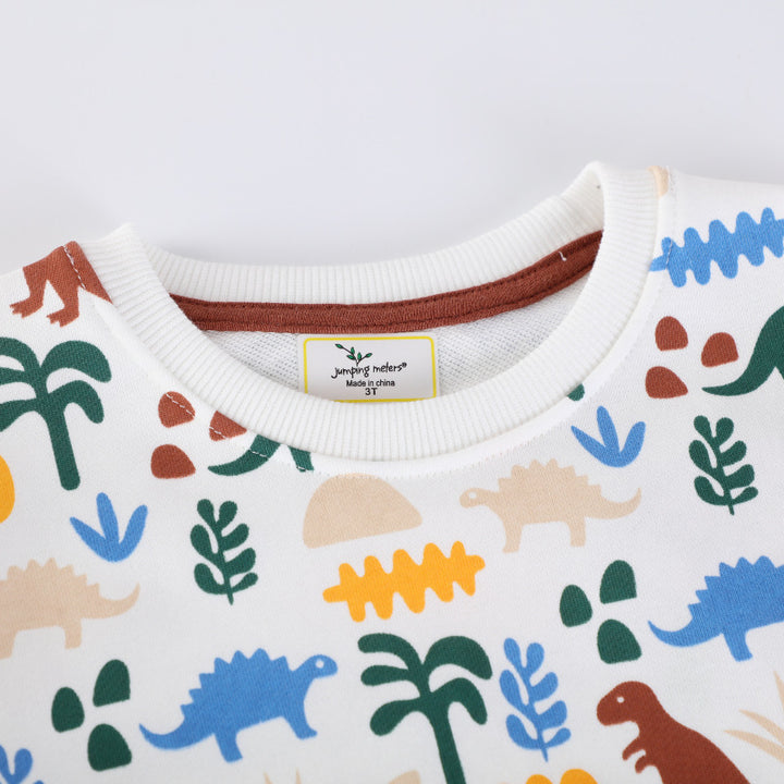 Jungen Sweatshirt mit lebhaftem Dinosaurier-Muster Drune