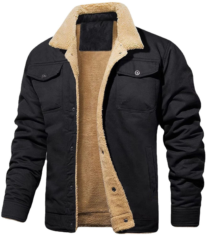 Herren Utility-Jacke mit wärmendem Innenfutter und stylischem Umlegekragen Drune