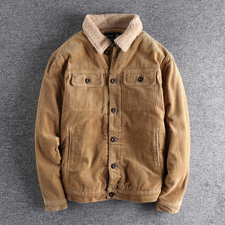 Herren Cordjacke mit kuscheligem Futter und praktischen Taschen Drune