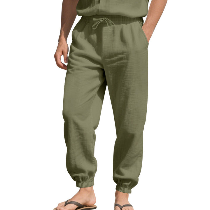 Herren Bequeme Alltagshose mit elastischem Bund und Taschen Drune