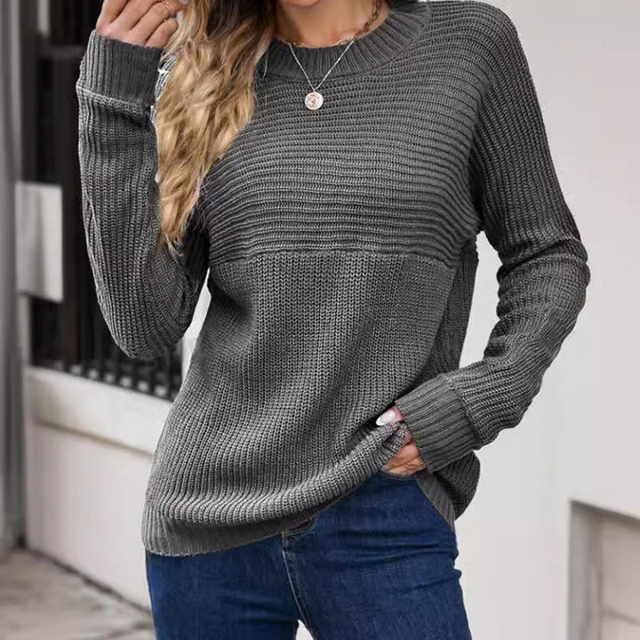 Damen Strickpullover mit lässigem Schnitt und feiner Struktur Drune