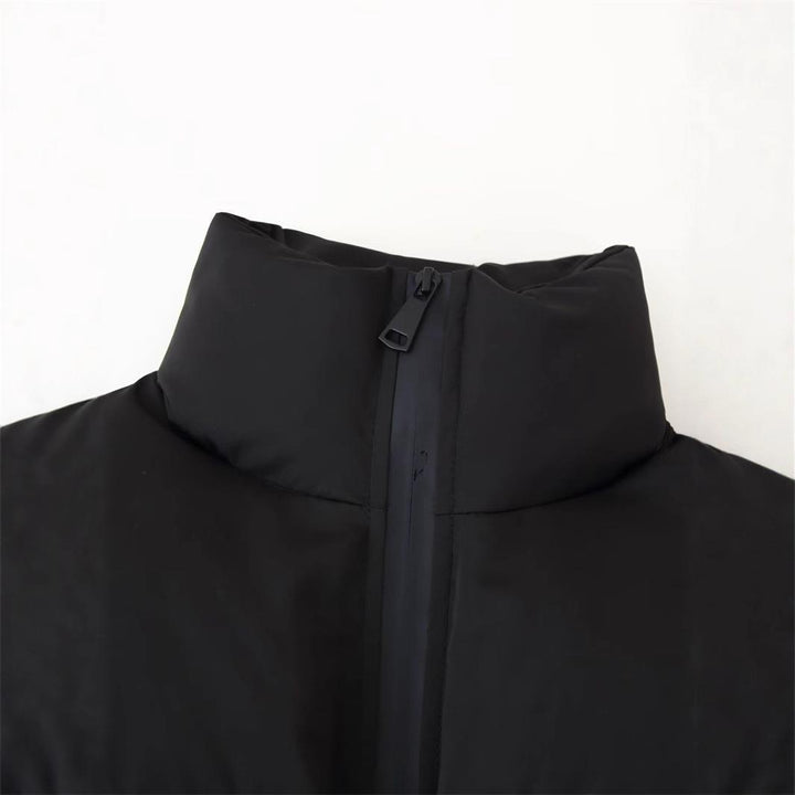 Damen cropped Steppjacke mit hohem Kragen und modernen Details Drune