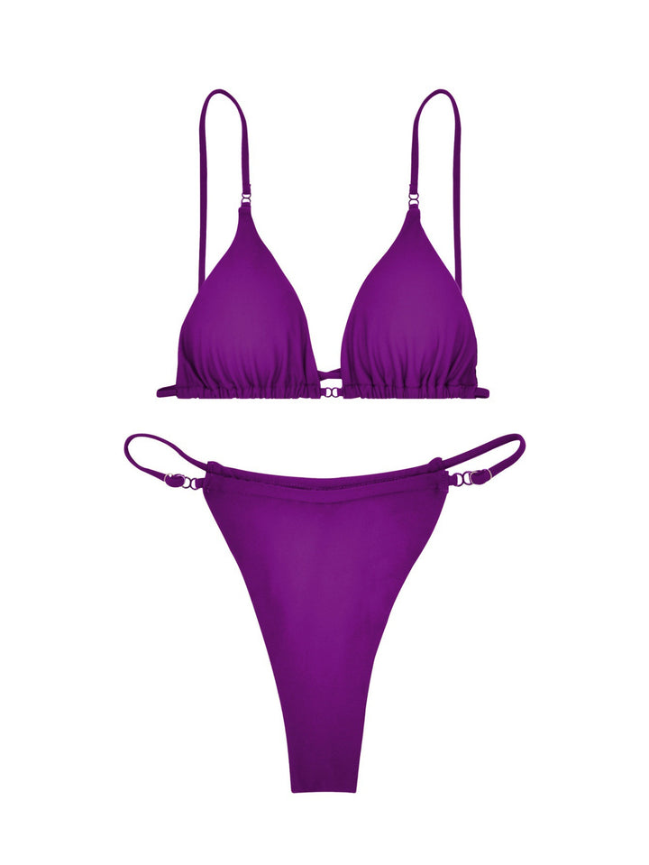 Damen Triangel-Bikini-Set mit verstellbaren Trägern und figurformender Passform Drune