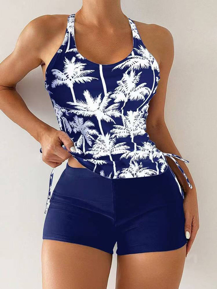 Femme Athletic Tankini Schwimmset mit verstellbaren Seitenschnüren Drune