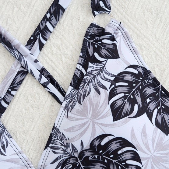Damen Tankini-Set mit floralem Oberteil und klassischer Bikini-Hose Drune