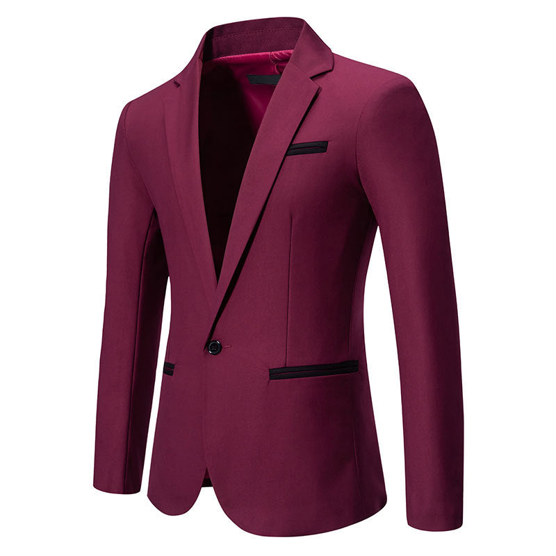 Herren eleganter Blazer mit modischem Schnitt und feinen Akzenten Drune