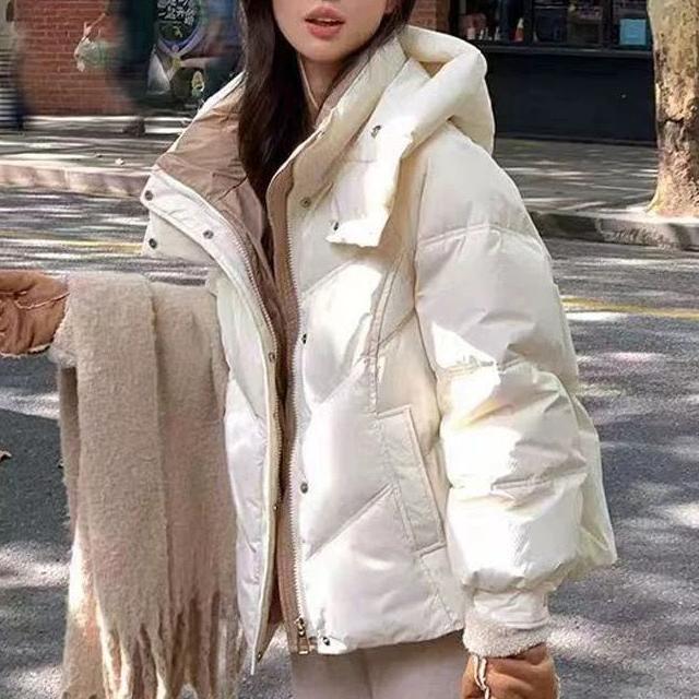 Damen Modische Steppjacke mit hohem Kragen Drune