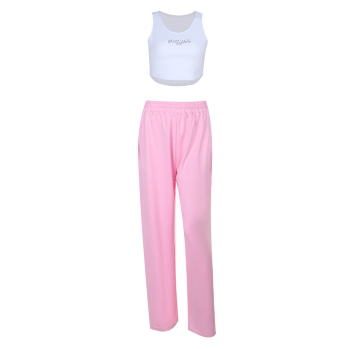 Damen bequeme Freizeithose mit elastischem Bund und weitem Schnitt Drune