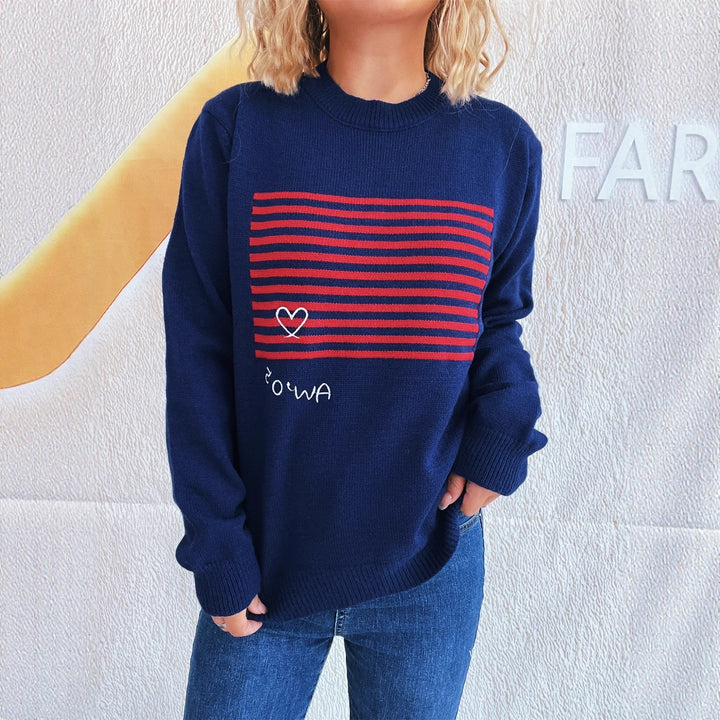 Damen gemütlicher Sweatshirt mit grafischem Print Drune