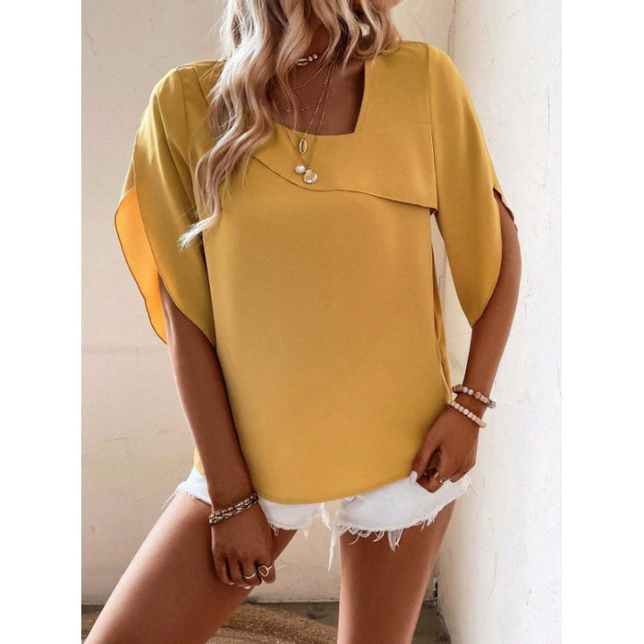 Damen Bluse mit weitem Schnitt und elegantem Design Drune