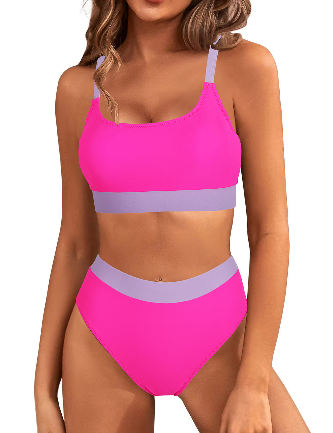 Damen Hochtaillierter Bikini mit sportlichem Schnitt Drune
