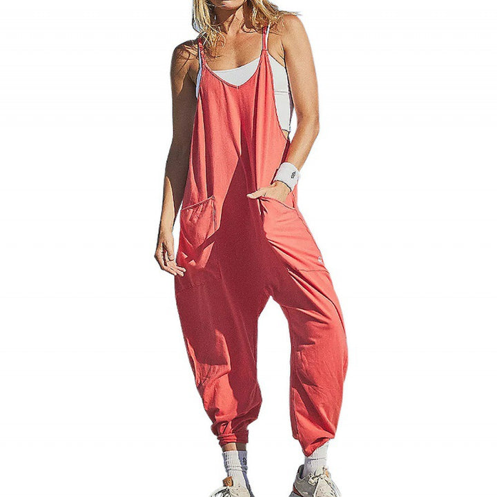 Damen Lässiger Overall aus strapazierfähigem Material Drune