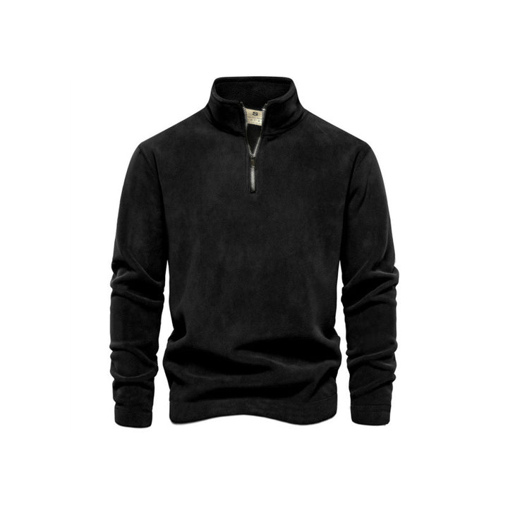 Herren Fleece-Pullover mit Stehkragen Drune