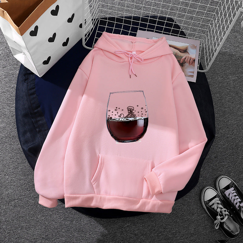 Damen Hoodie mit künstlerischem Glasdesign Drune