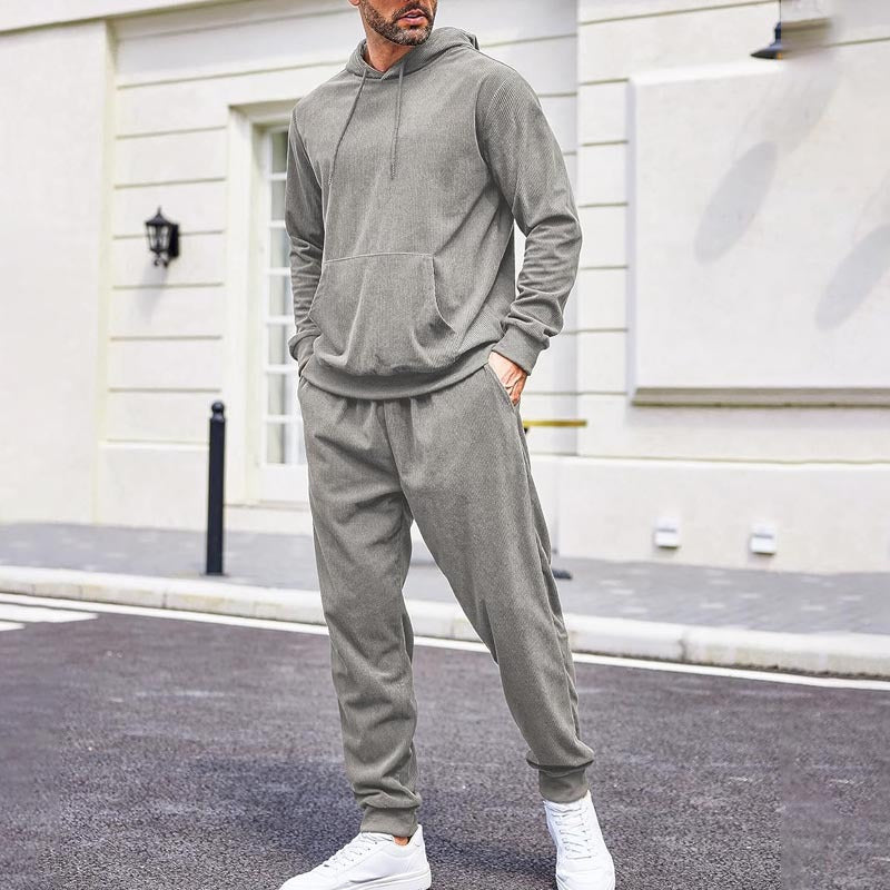 Herren Kapuzenpullover und Jogginghose Set Drune
