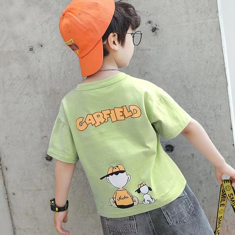 Jungen Baumwoll-T-Shirt mit coolem Cartoon-Design Drune