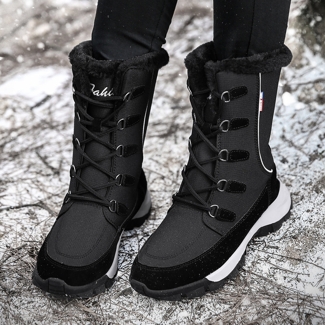 Damen Winterstiefel mit wärmeisolierendem Innenfutter und rutschfester Sohle Drune