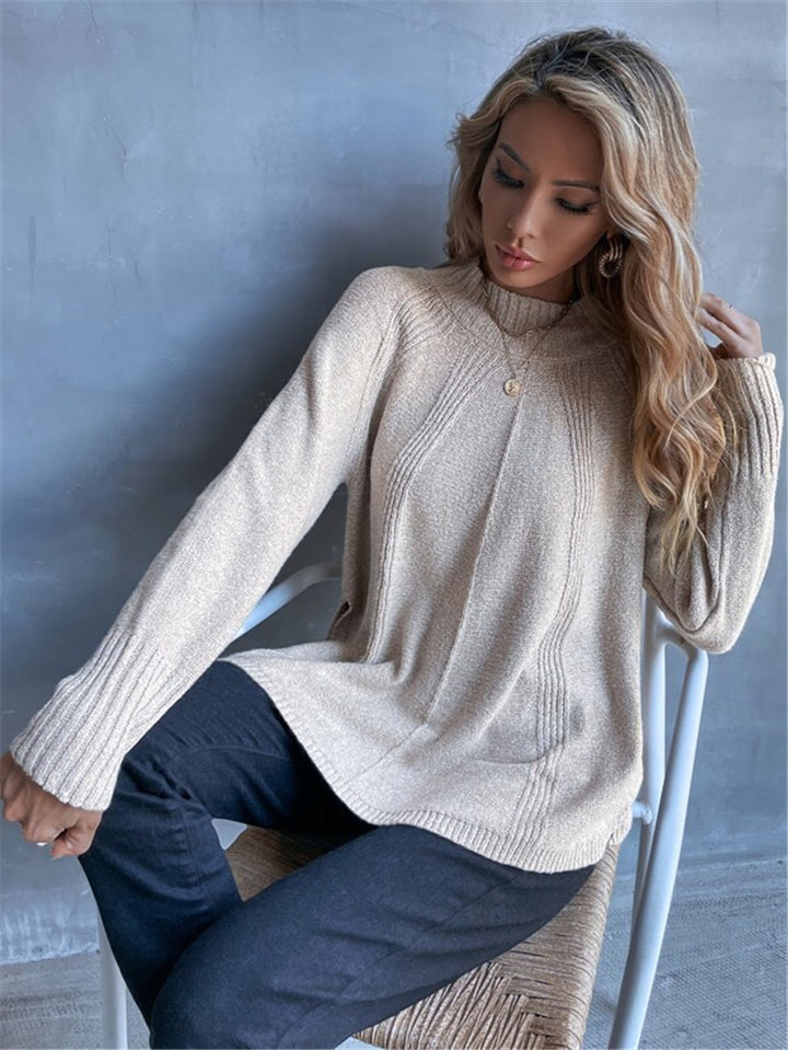 Damen Oversized Strickpullover Drune