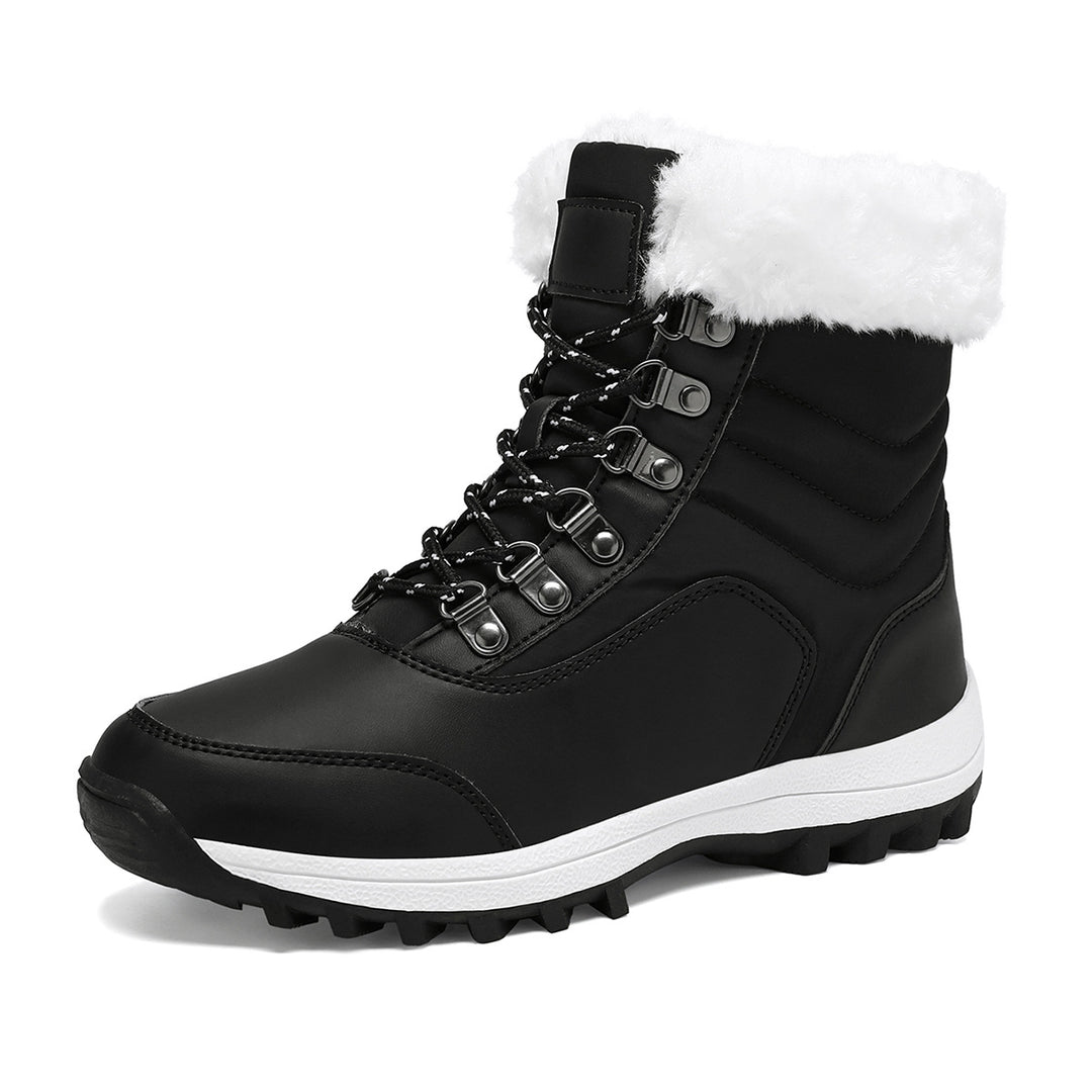 Damen Wasserfeste Winterstiefel mit Kuschelfutter Drune