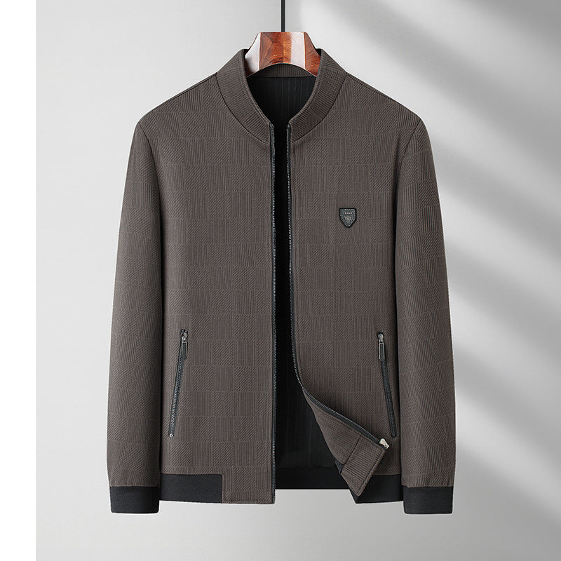 Herren lässige Übergangsjacke mit strukuriertem Design und praktischen Taschen Drune