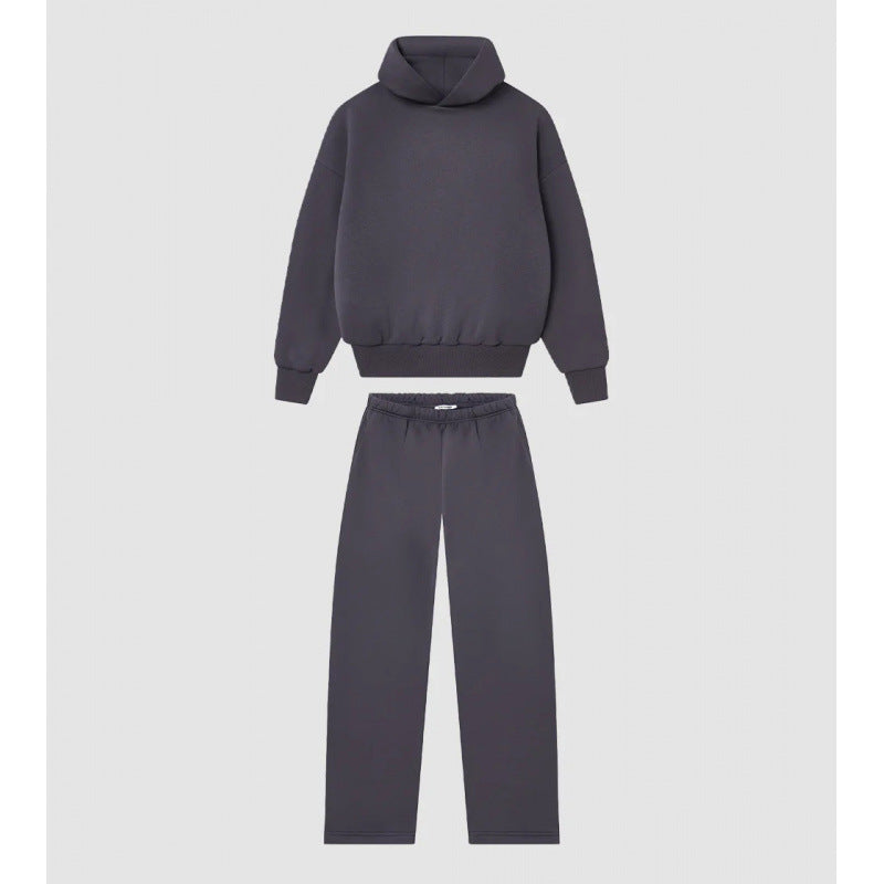 Damen Cozy Sweatshirt- und Hose-Set mit hohem Kragen und lässigem Schnitt Drune