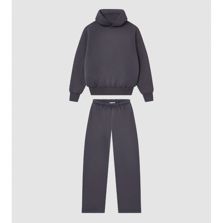 Damen Cozy Sweatshirt- und Hose-Set mit hohem Kragen und lässigem Schnitt Drune