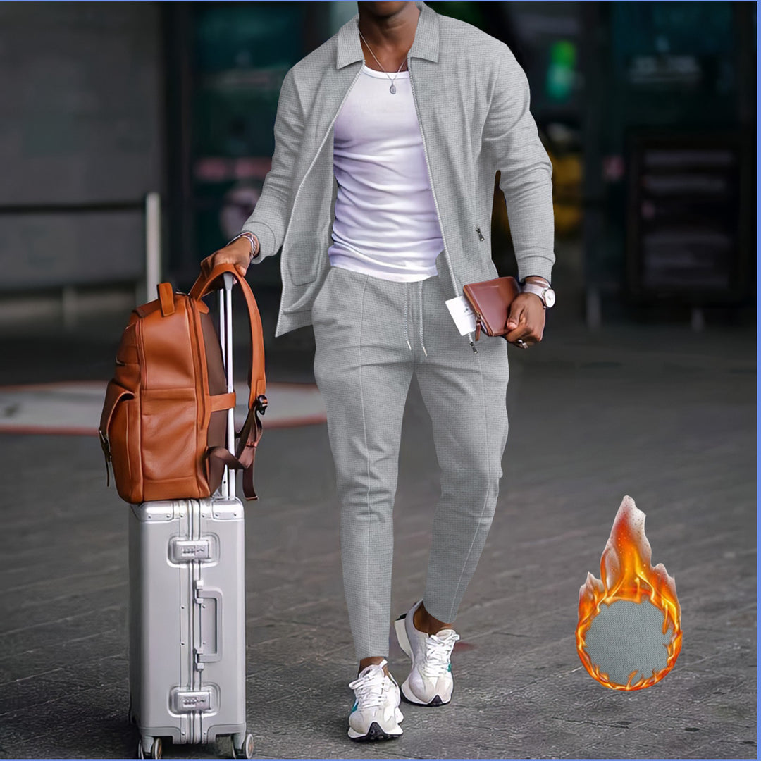 Herren modische Reisedaunenjacke mit funktionalen Taschen und elastischem Bund Drune