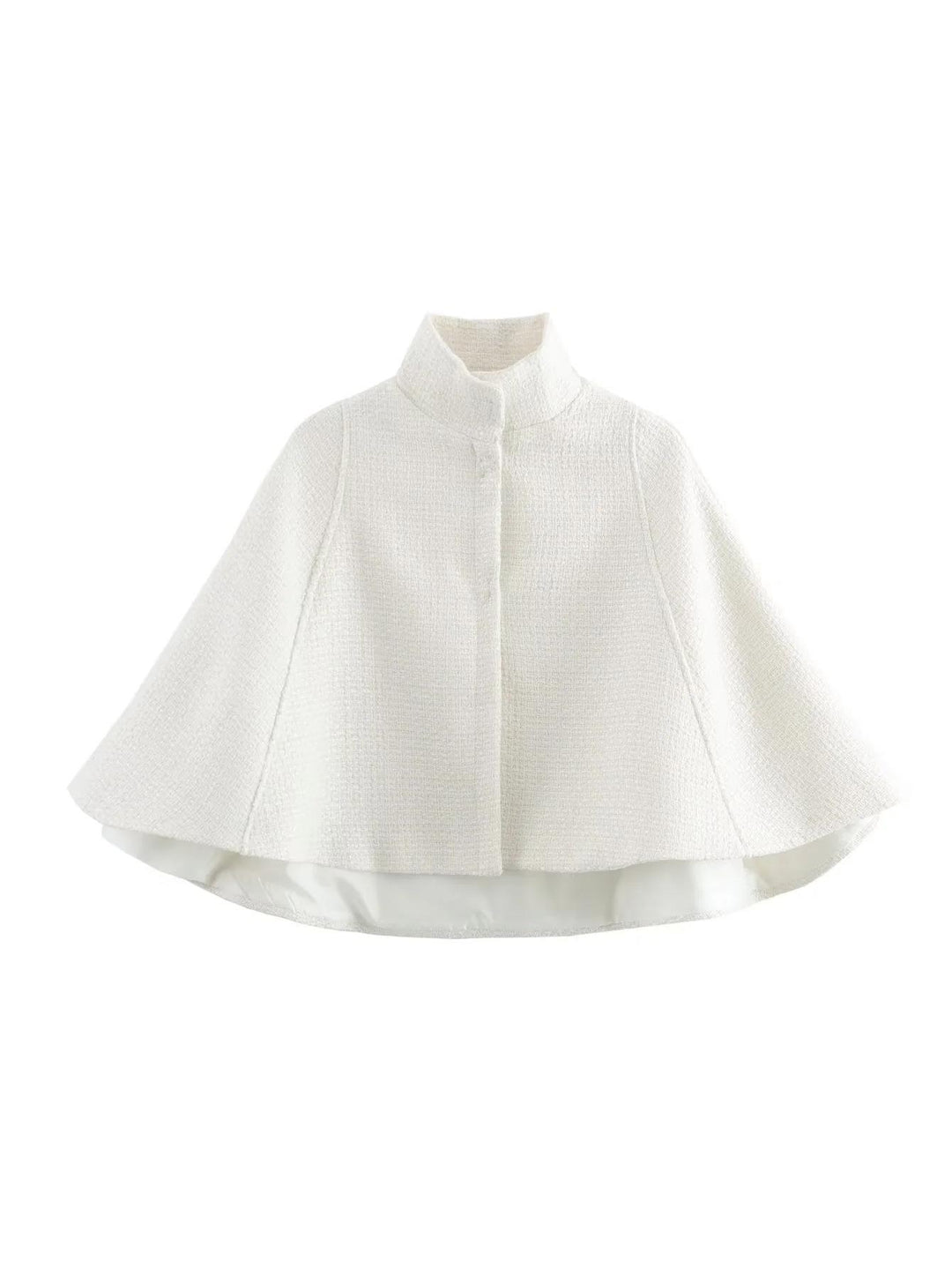 Damen elegante Umhangjacke aus strukturiertem Gewebe Drune