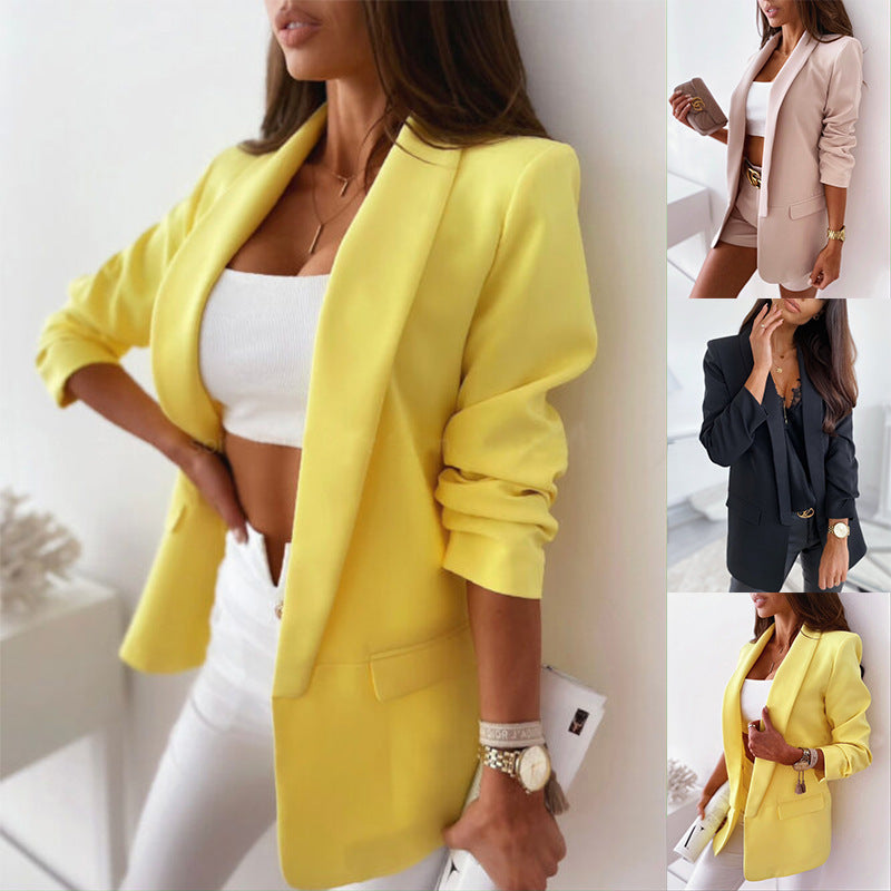 Damen modisches Blazer-Set mit elegantem Schnitt und bequemen Details Drune