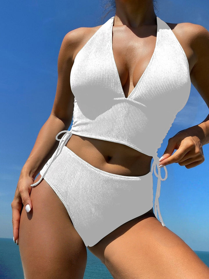 Damen stylischer Einteiler Badeanzug mit raffinierten Cut-Outs Drune