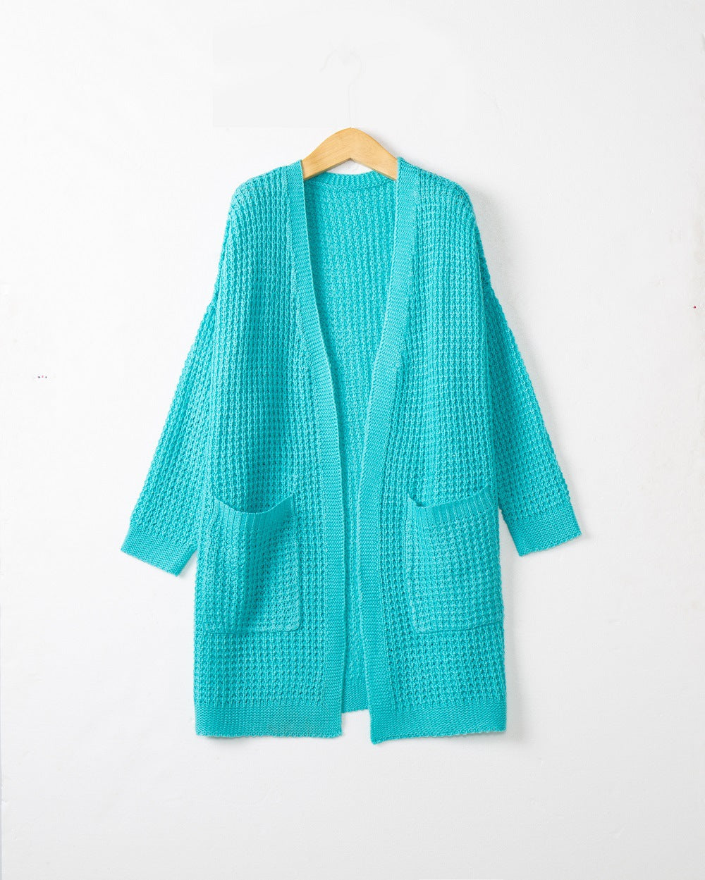 Damen lässiger Strickcardigan mit Taschen und offenem Schnitt Drune