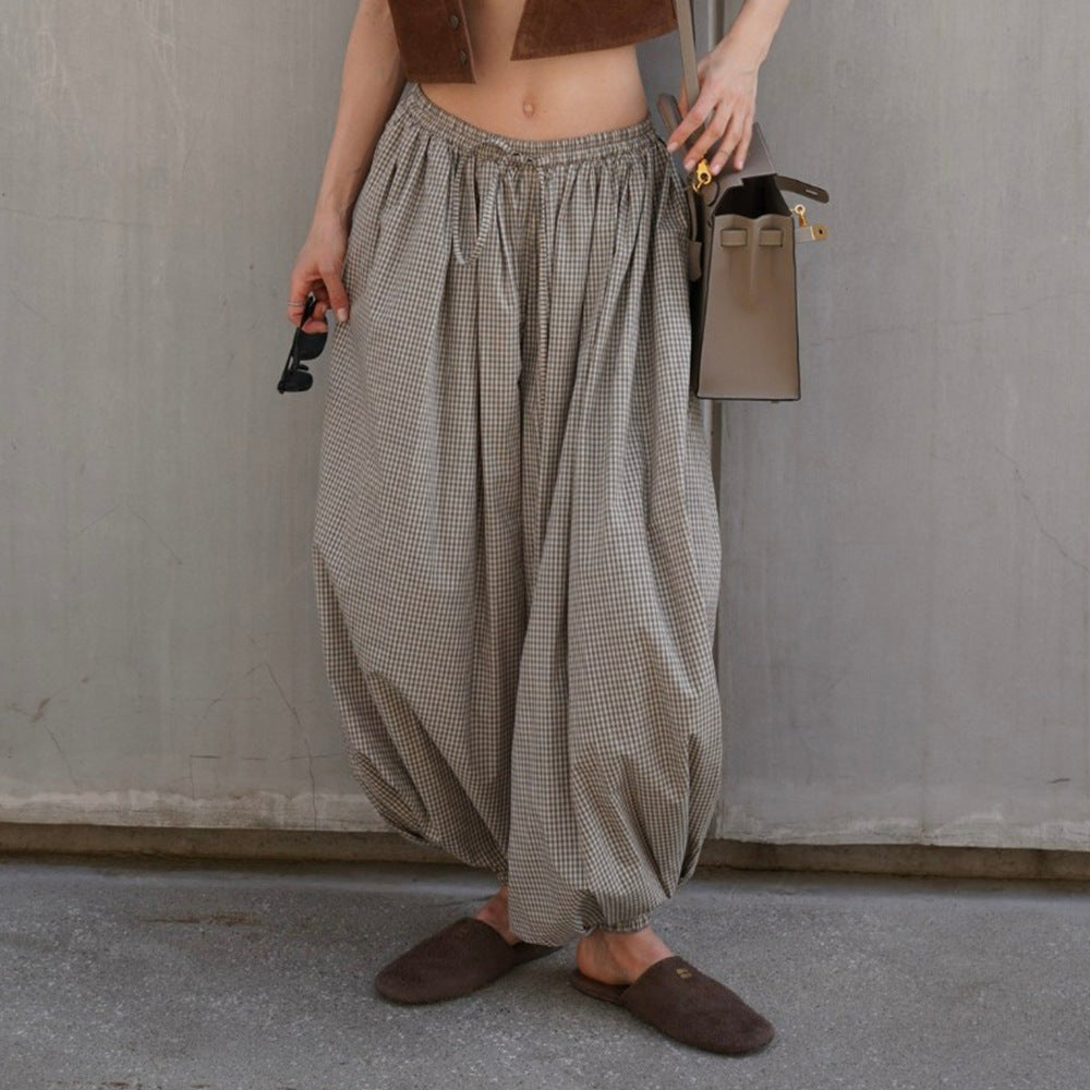 Damen weite Karottenhose Drune