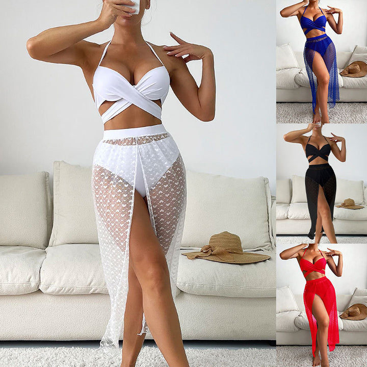 Damen Bikini-Set mit raffinierter Schnittführung und elegantem Wickelrock Drune