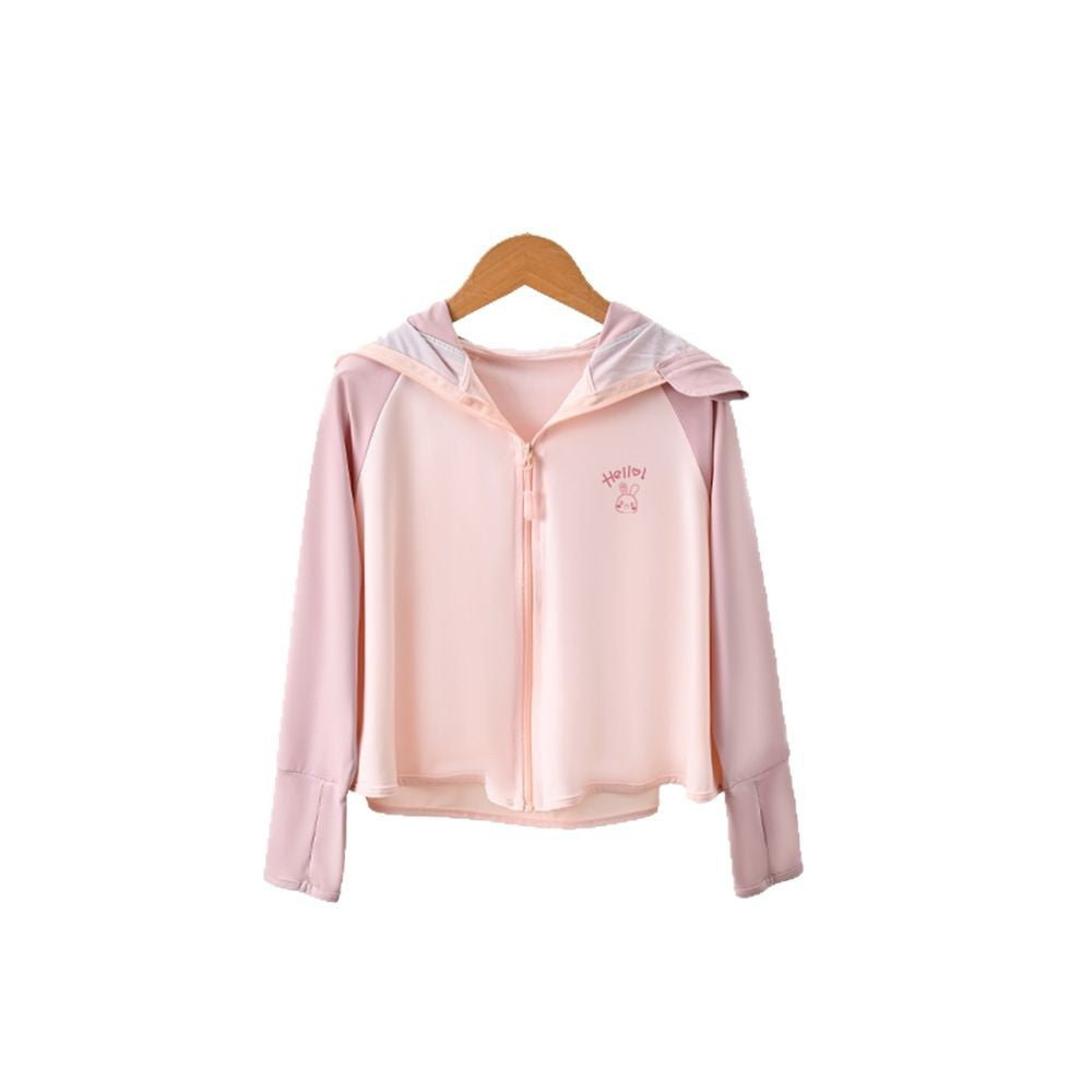 Mädchen leichte Sonnenjacke mit Kapuze Drune