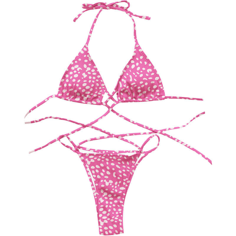 Damen Triangel-Bikini mit Criss-Cross-Design Drune