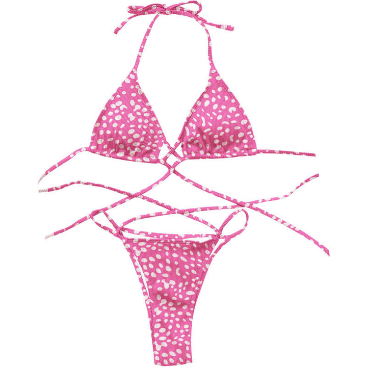 Damen Triangel-Bikini mit Criss-Cross-Design Drune