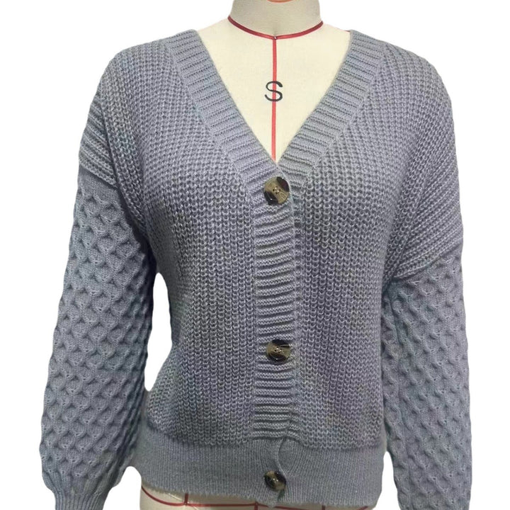 Damen Strickjacke mit Kabelmuster und formschönem Design Drune