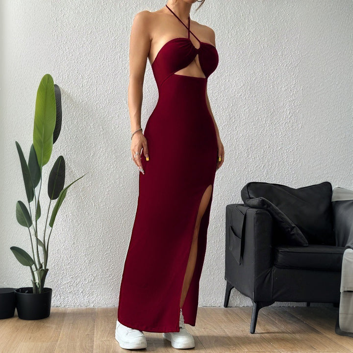 Damen Maxikleid mit schickem Cut-Out und aufregendem Schlitz Drune
