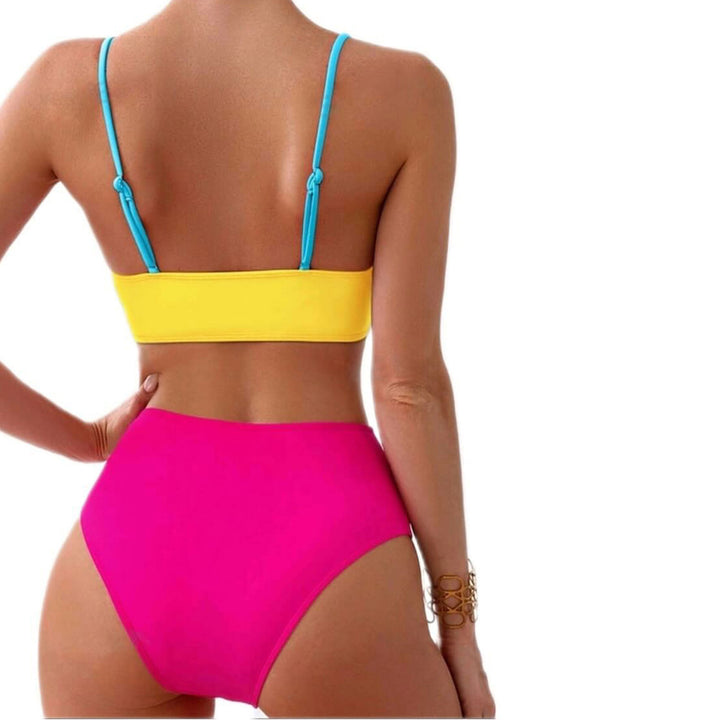 Damen Sportliches Zweiteiler Bikini-Set Drune