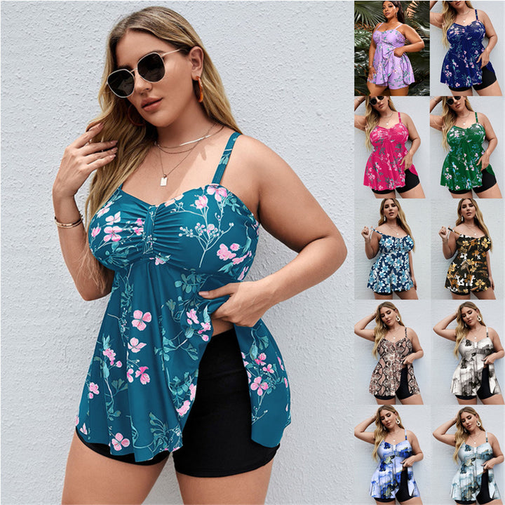 Damen Tankini mit schmeichelndem Design und integrierten Shorts Drune
