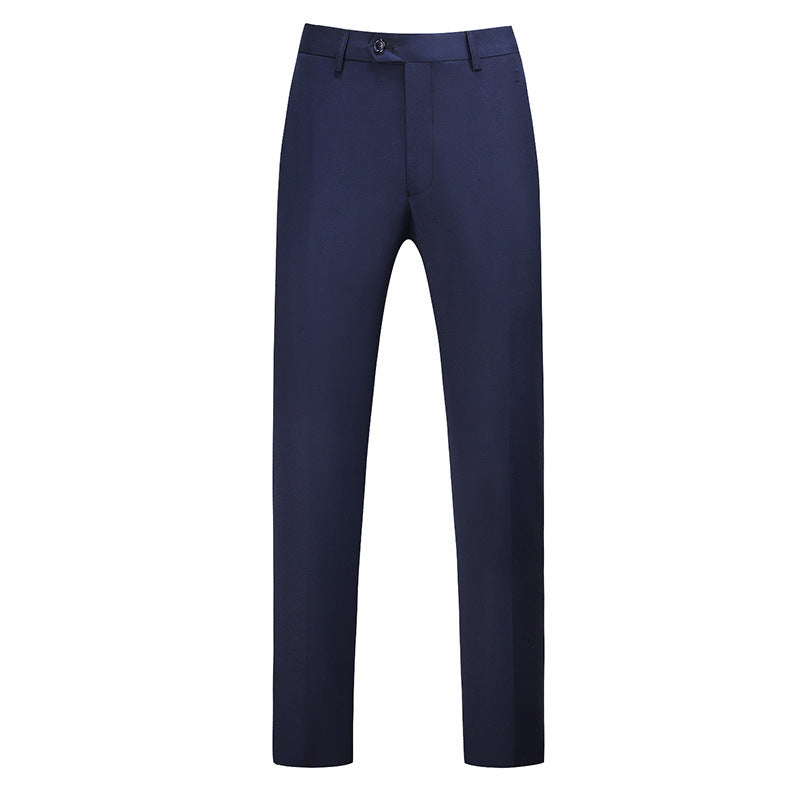 Herren nan schlanke Premium-Bügelfaltenhose mit Stretchbund und knitterarmem Gewebe Drune