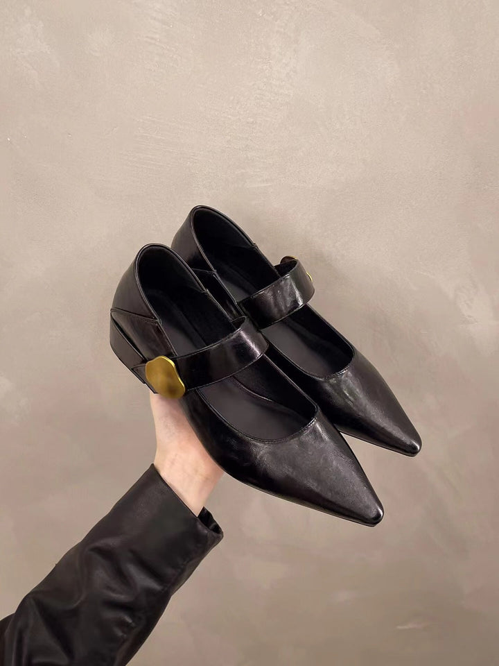 Damen elegante Slingback-Pumps mit dekorativem Riemchen Drune