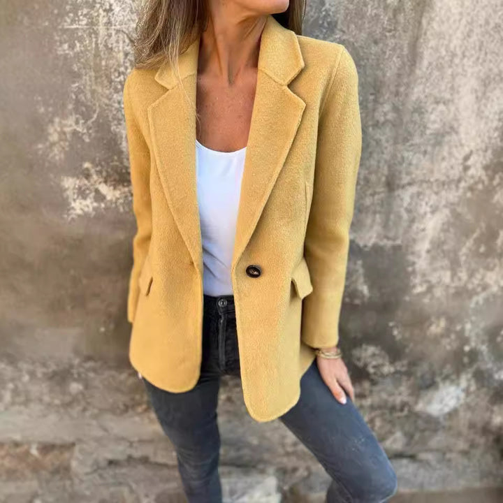 Damen modischer Blazer mit weichem Stoff und eleganten Details Drune