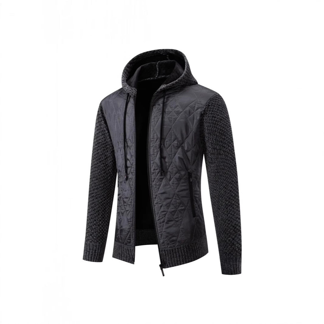 Herren gesteppte Übergangsjacke mit hohem Kragen und modernem Design Drune